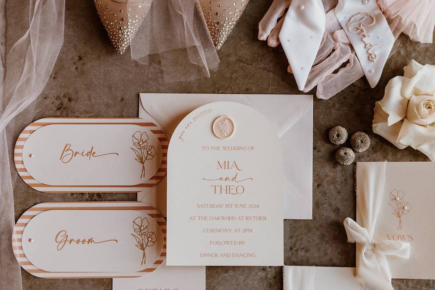 Modern, wedding invitations