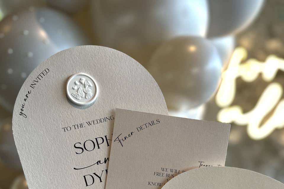 Modern, wedding invitations