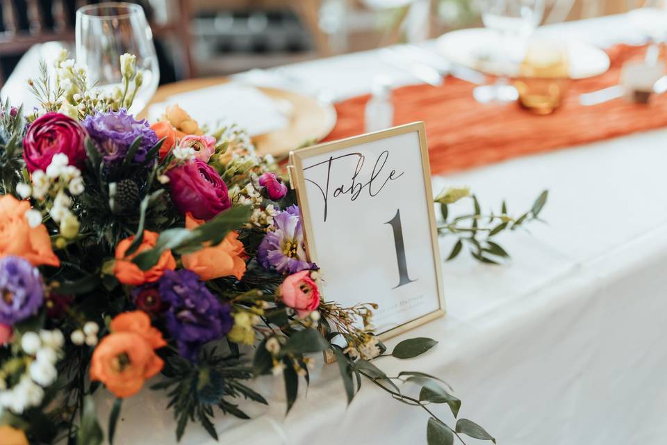 Vibrant top Table