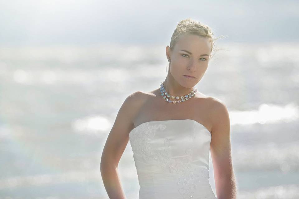 Beach wedding shoot