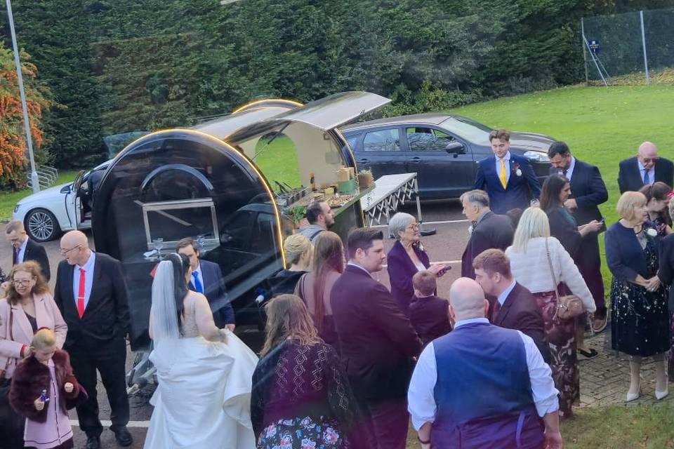 Trailer at the wedding
