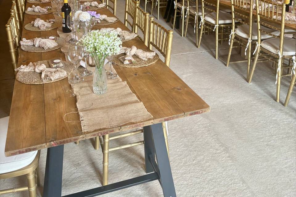 Dining in the Barn