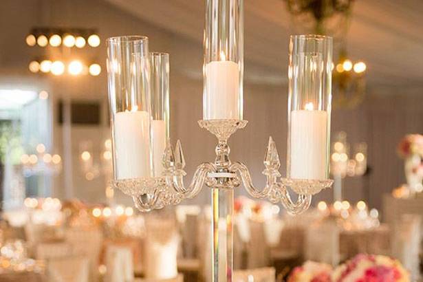 Clear Candelabra to set Table