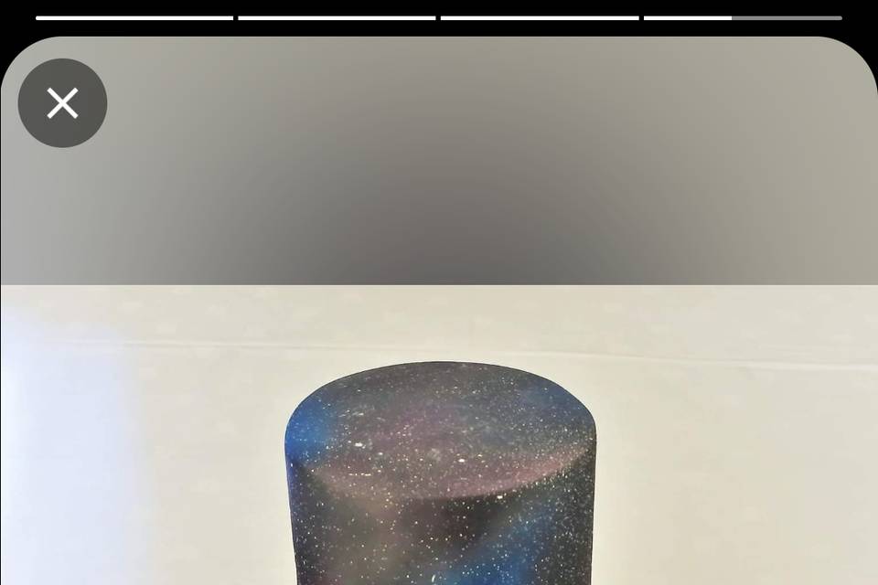 Galaxy wedding cake