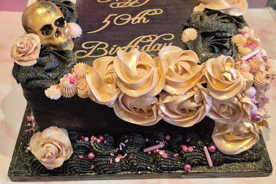 Skull Birthday Cake