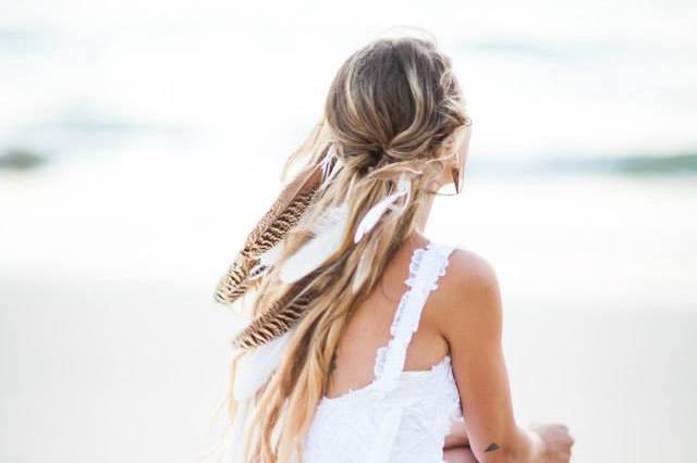 Boho Feather Hair