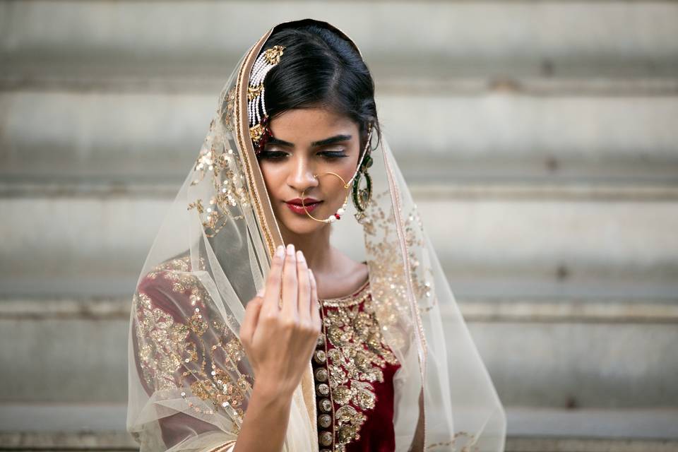 Indian bridal makeup & hair