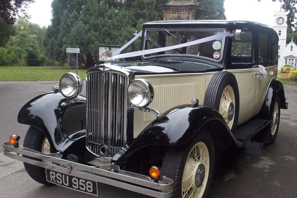 Vintage wedding car hire