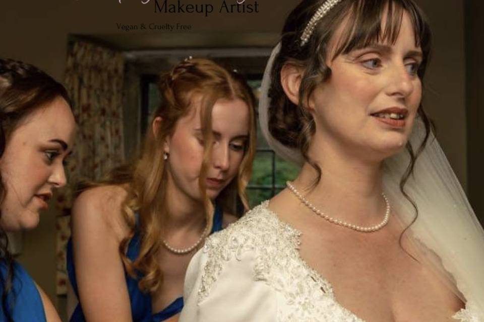 Bride and bridesmaids