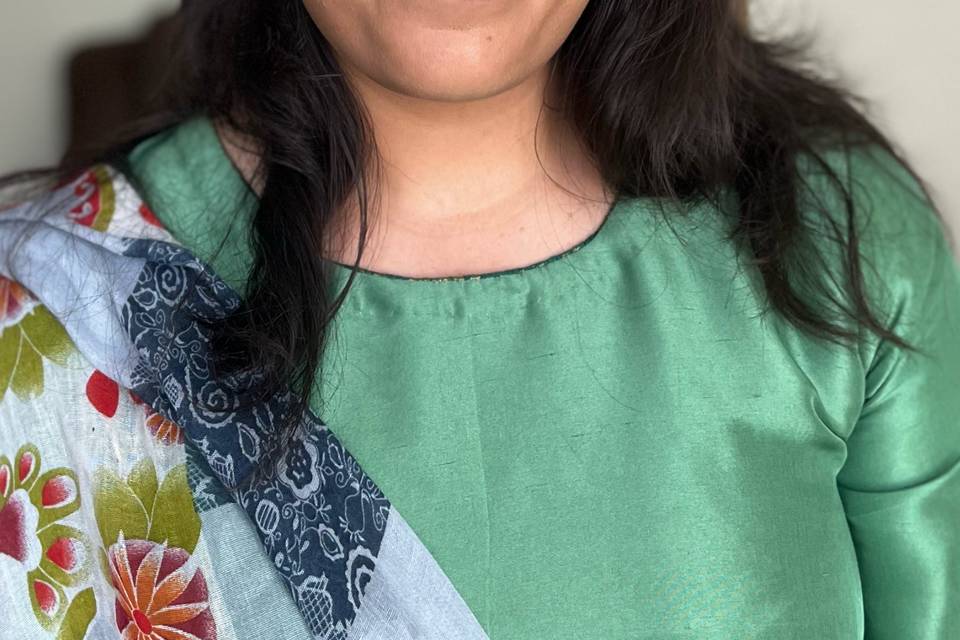 Glam bridal look