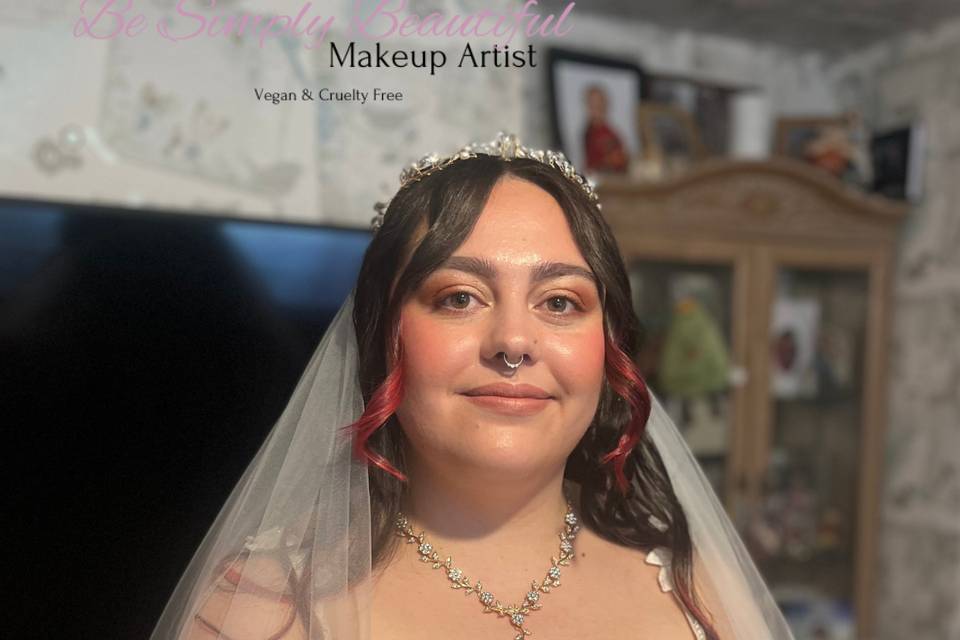 Bride on her wedding day