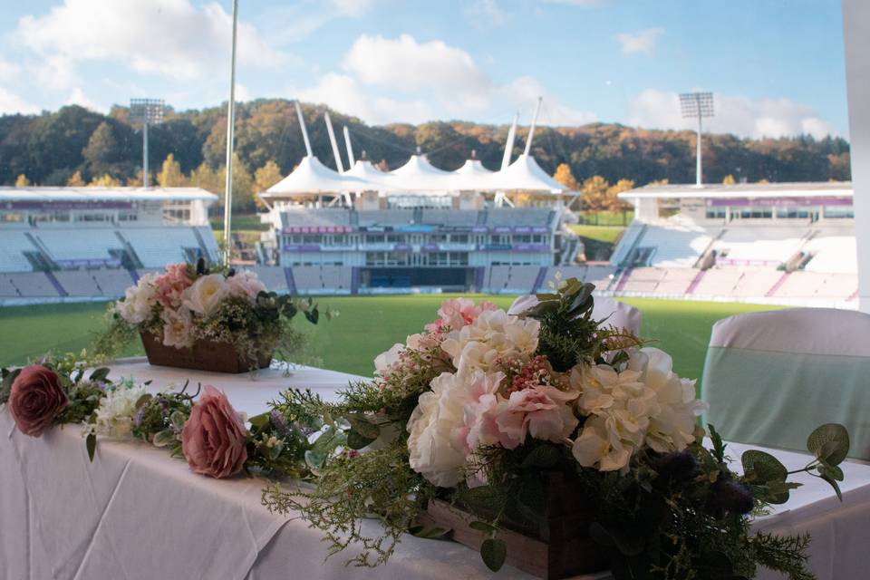 The cricket ground