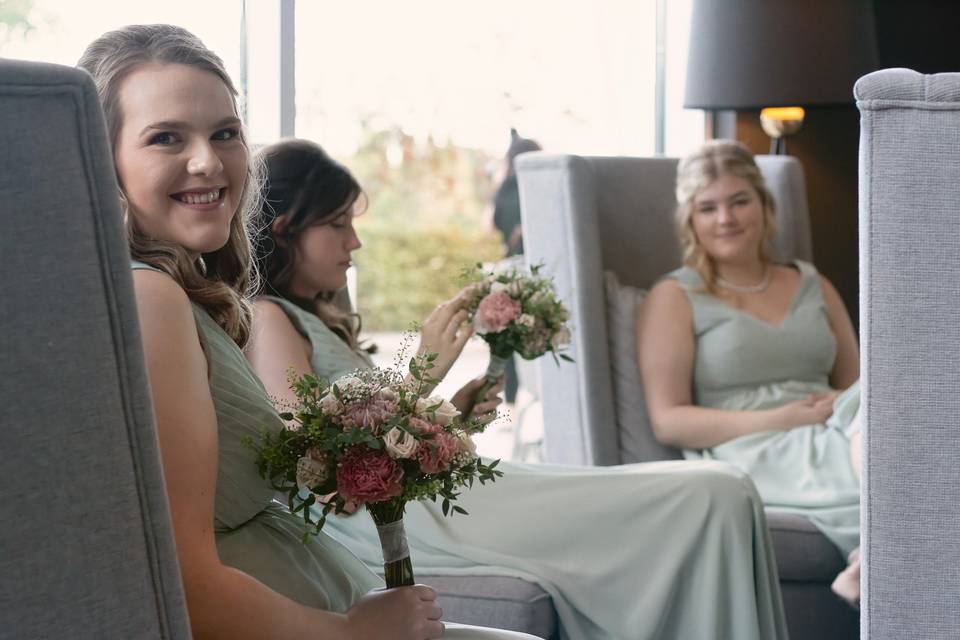 The lovely bridesmaids