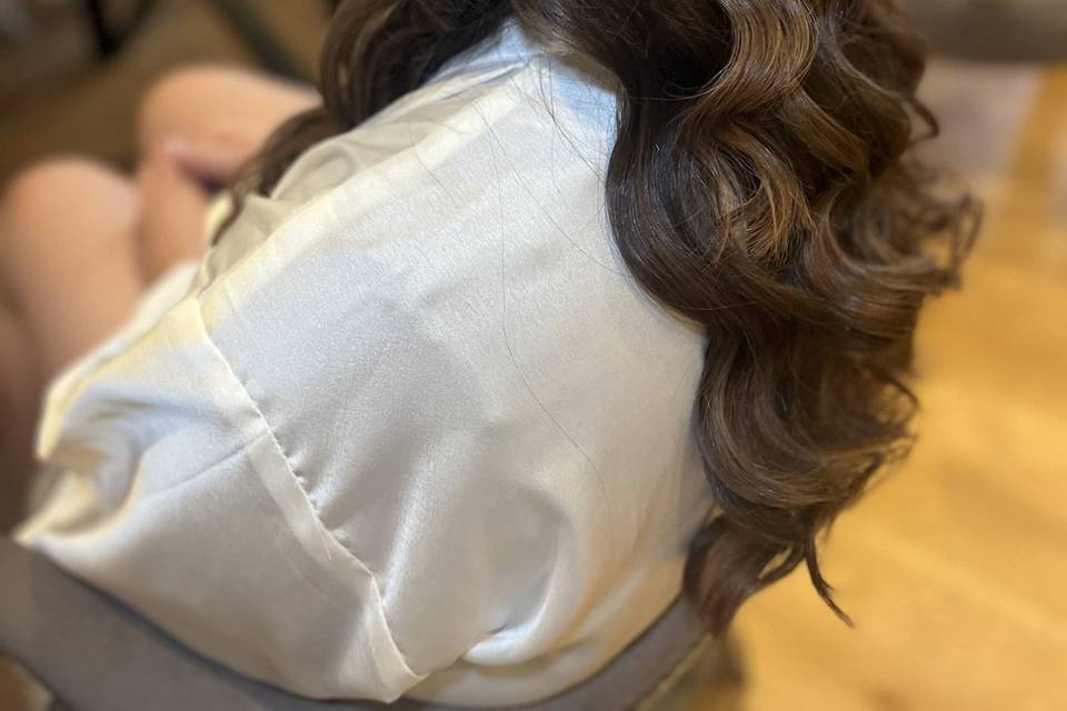 Bride half up