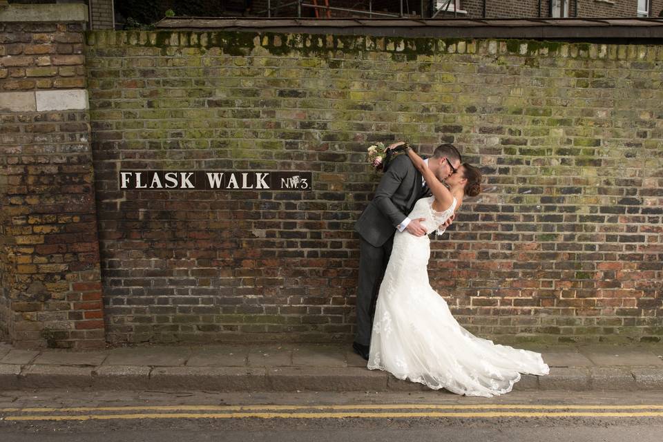 Bride and Groom - Flask Walk