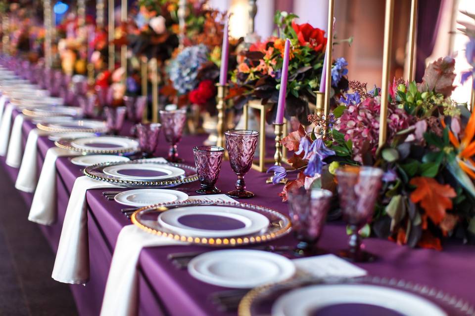 Purple Tablescape