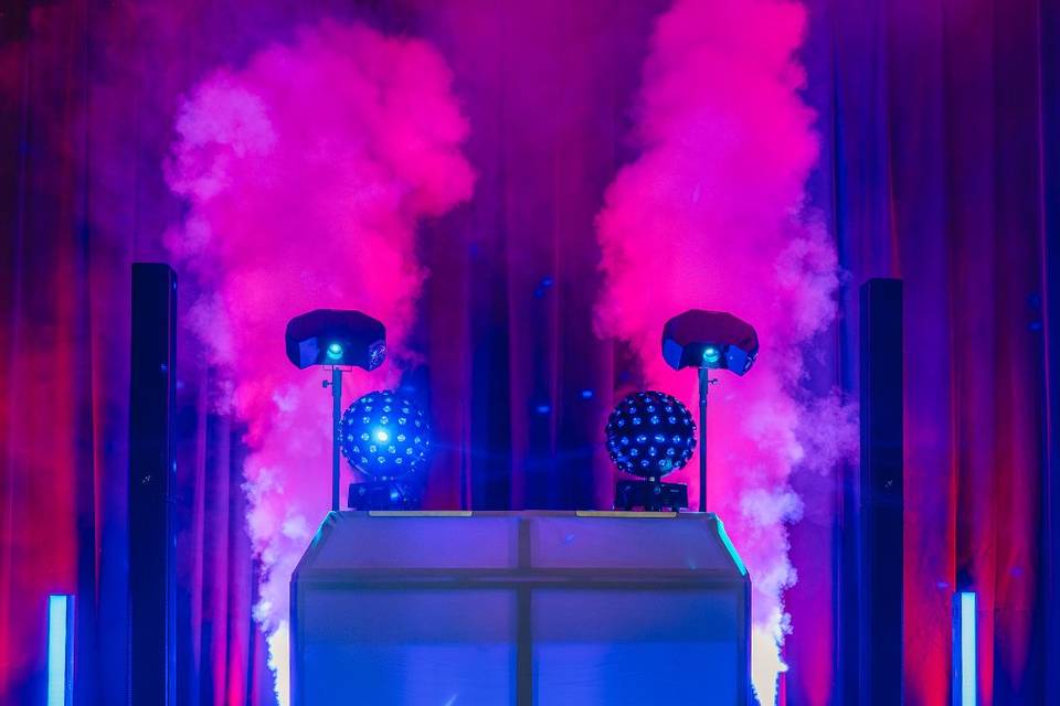 Purple blue set up