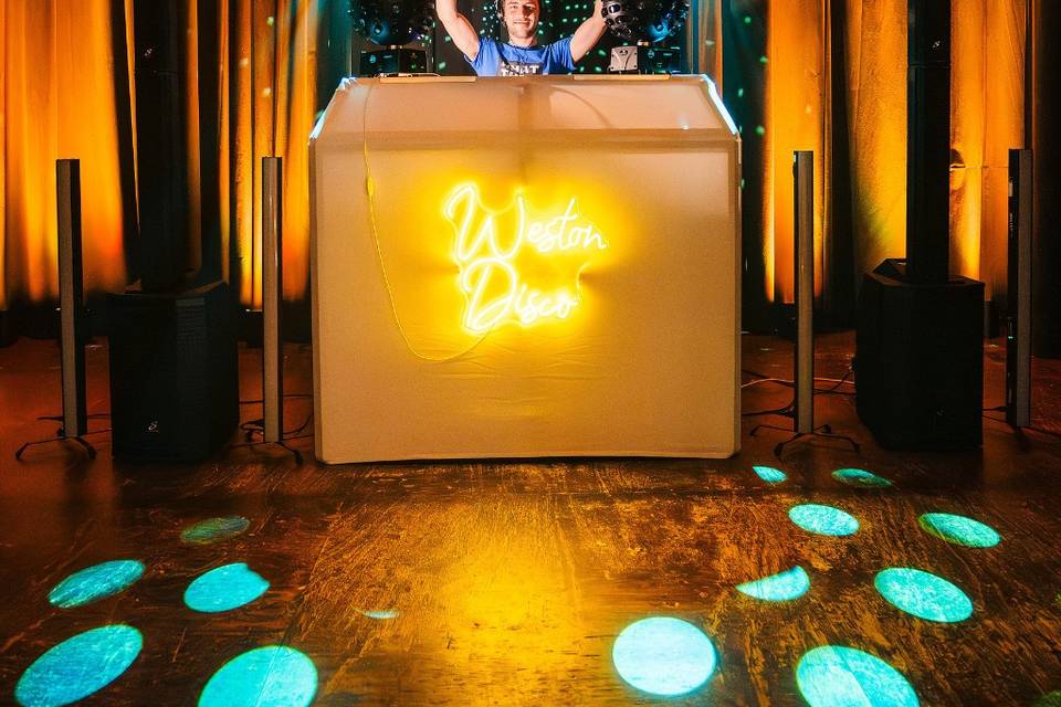 Western Disco yellow blue setu
