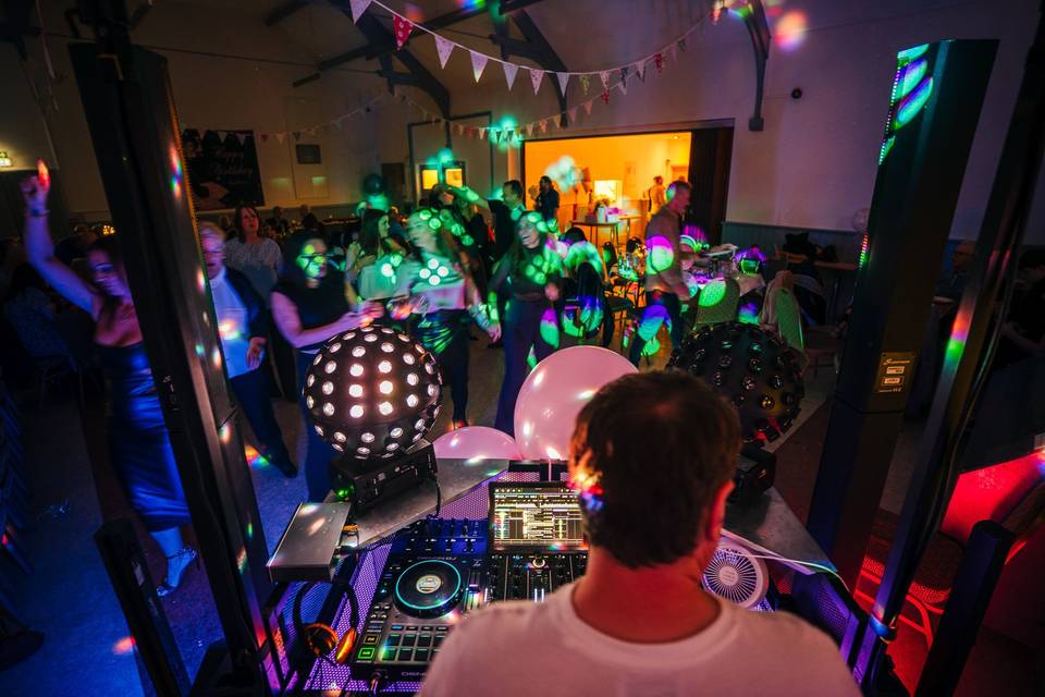 DJ rear view
