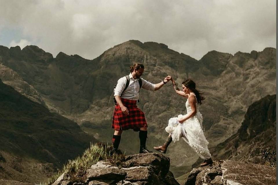 Wild Loch Coruisk elopement