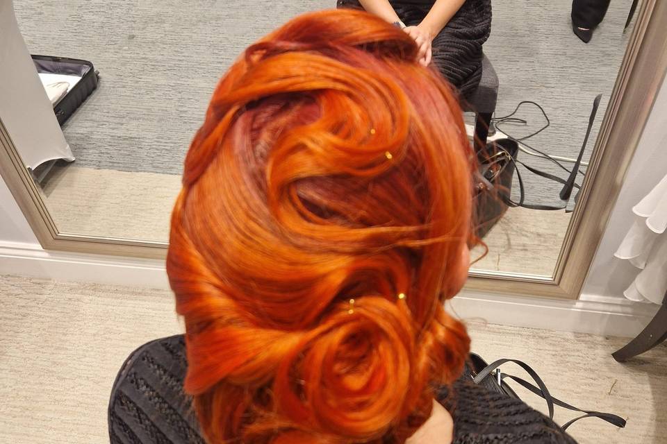 Red carpet hair