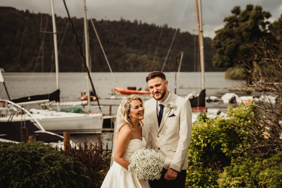 Lakeside wedding