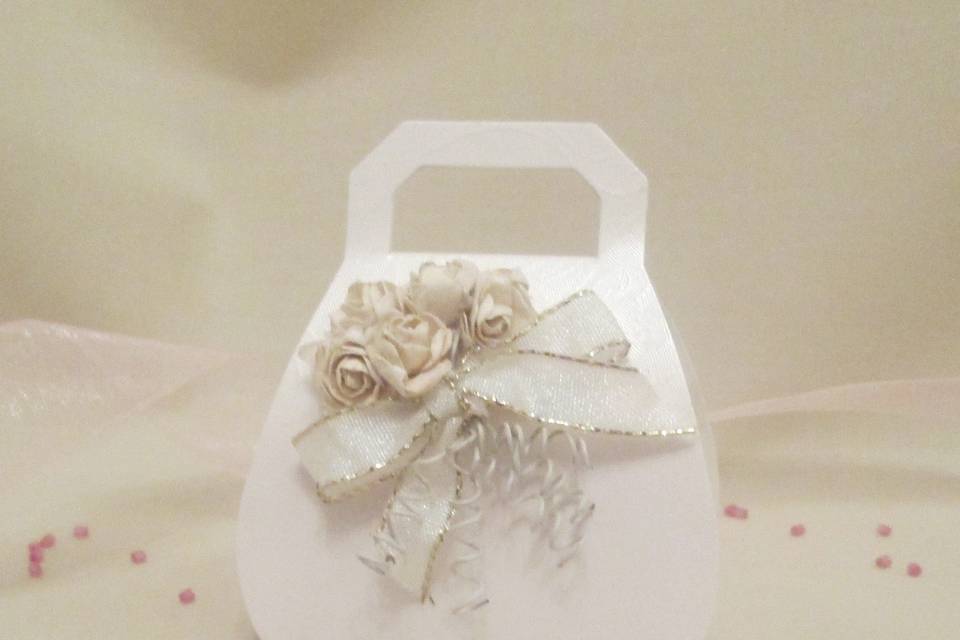 Vintage style wedding favour box