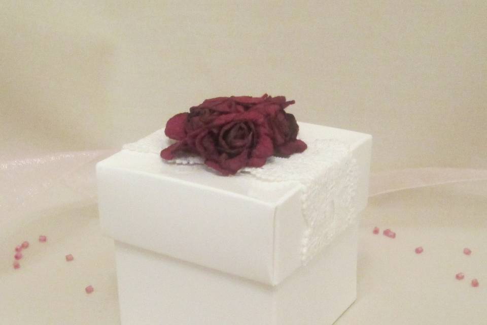 Handmade wedding favour box