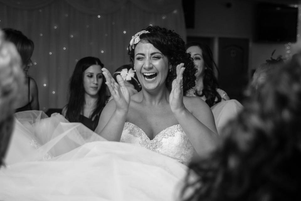 Happy bride