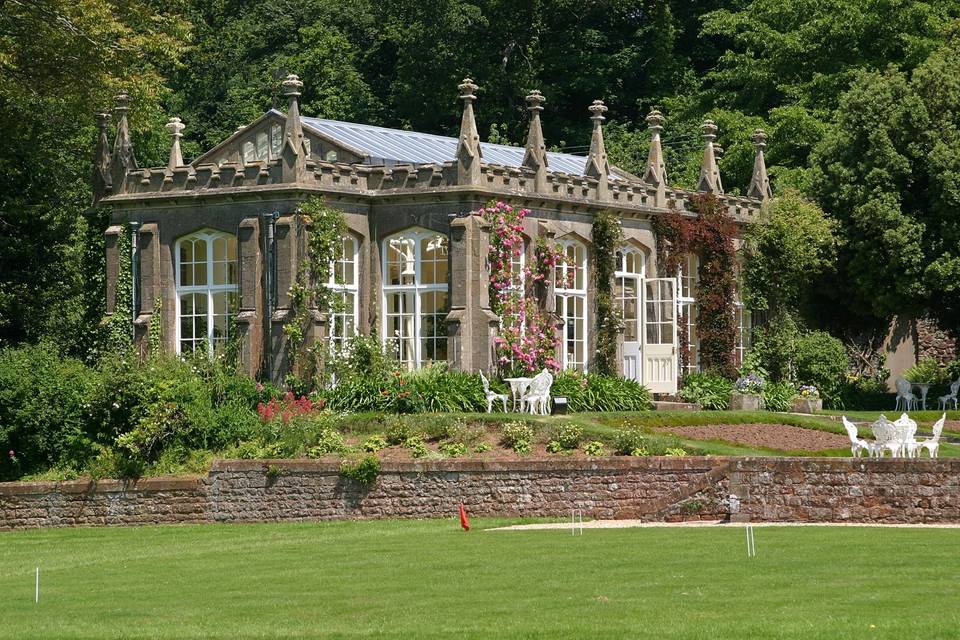 Breathtaking Orangery at St Audries Park.