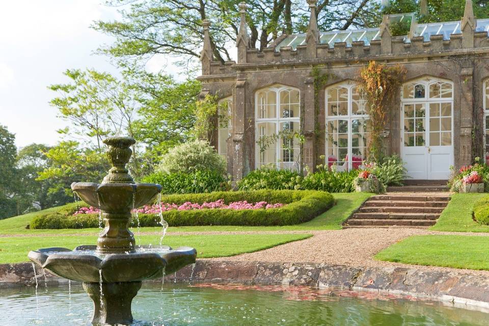 Breathtaking Orangery at St Audries Park.