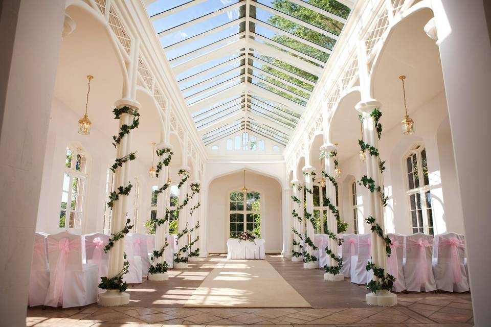 Breathtaking Orangery at St Audries Park.