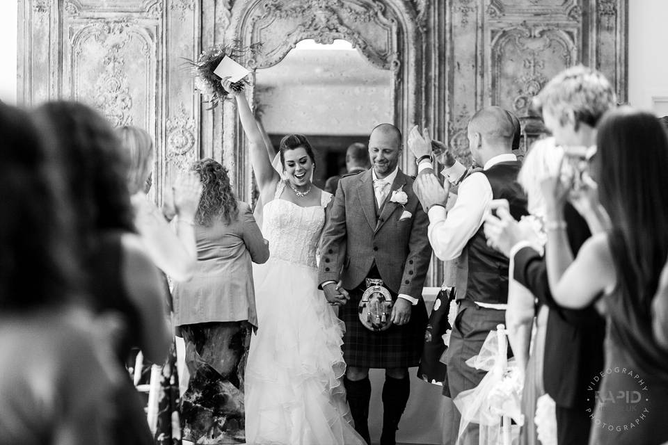 Portrait of the bride and groom - Rapid Image UK