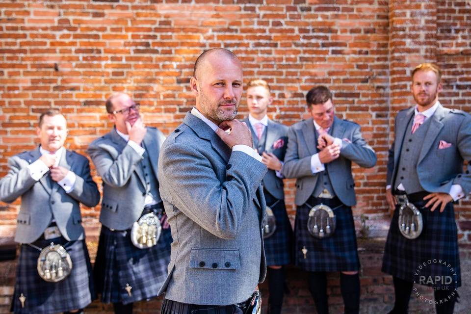 Groom with groomsmen - Rapid Image UK