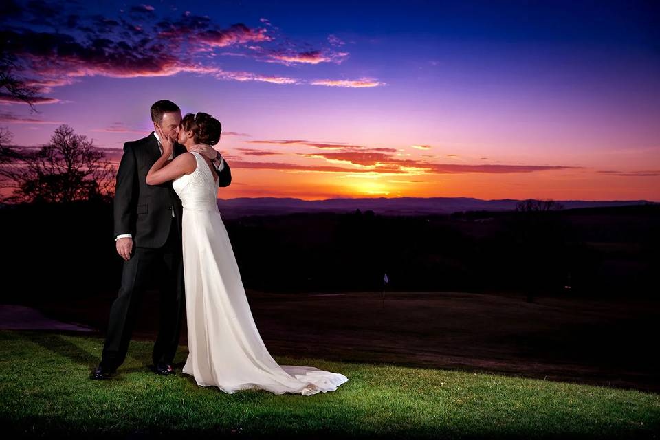 Cumbria weddings by sunset