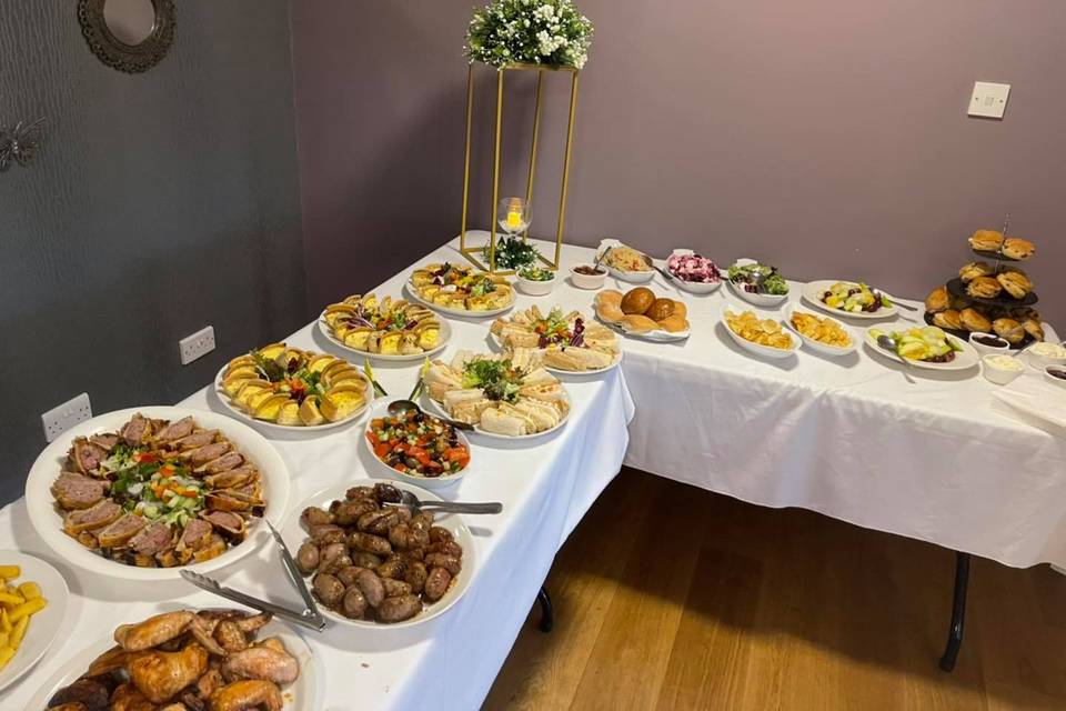 Buffet spread