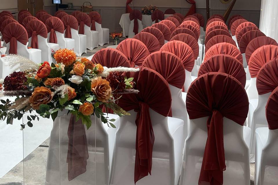 Milford Hall ceremony view