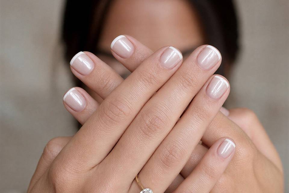 Micro French with clear chrome