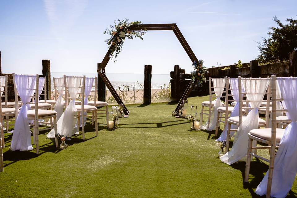 Beautiful ceremony setting