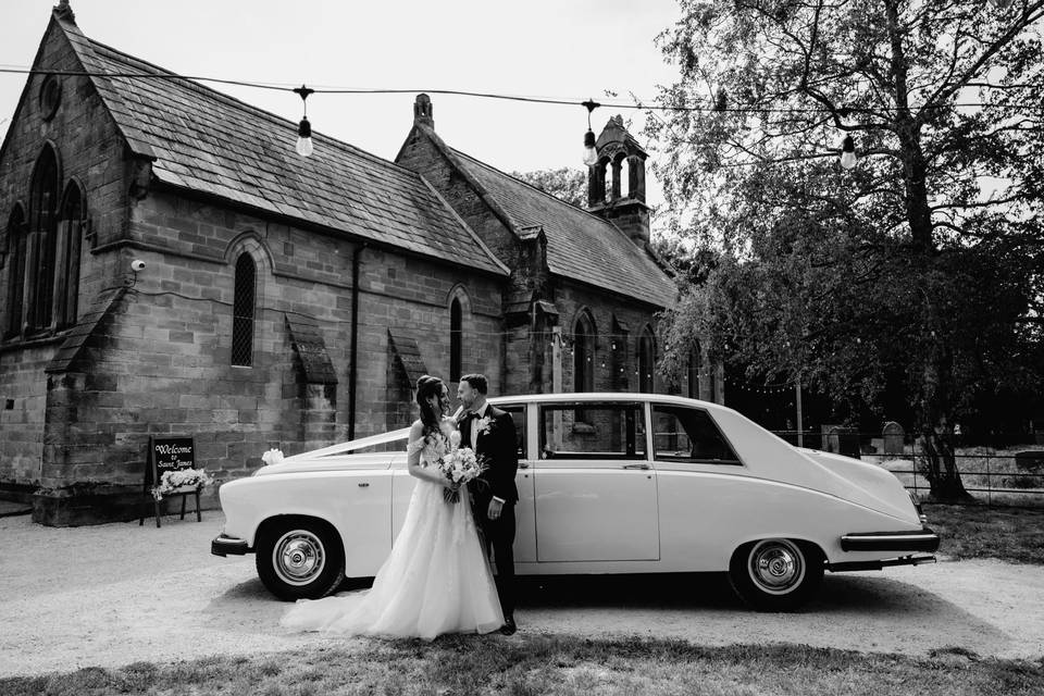 Couple arriving