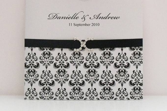 Wallet with diamante buckle and insert