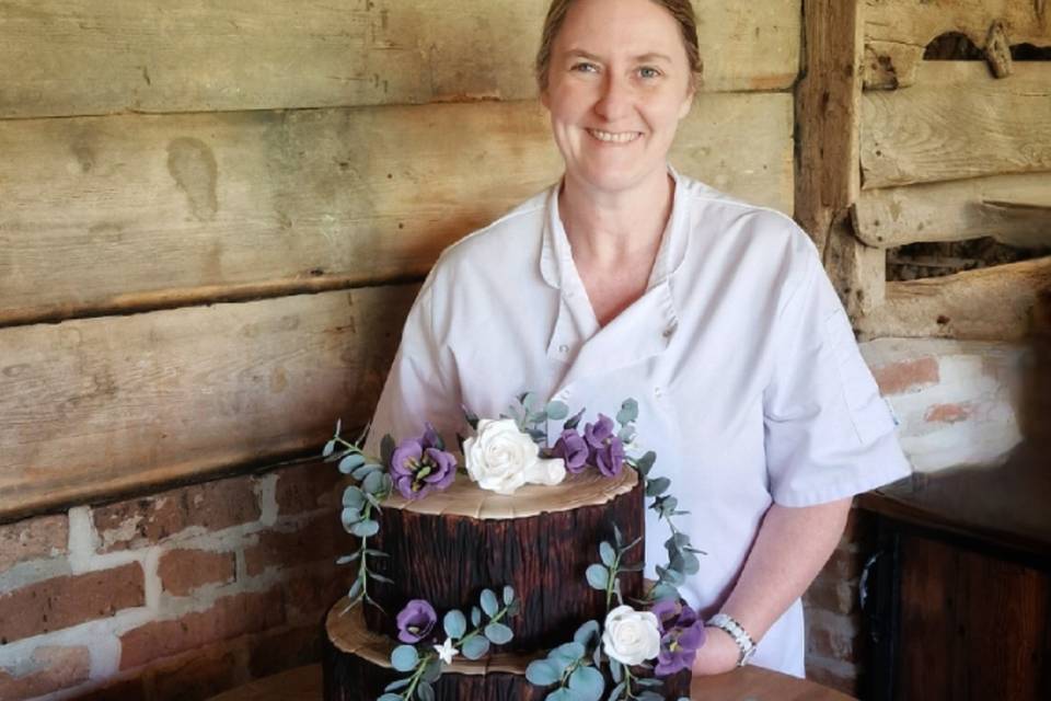 Rustic tree cake