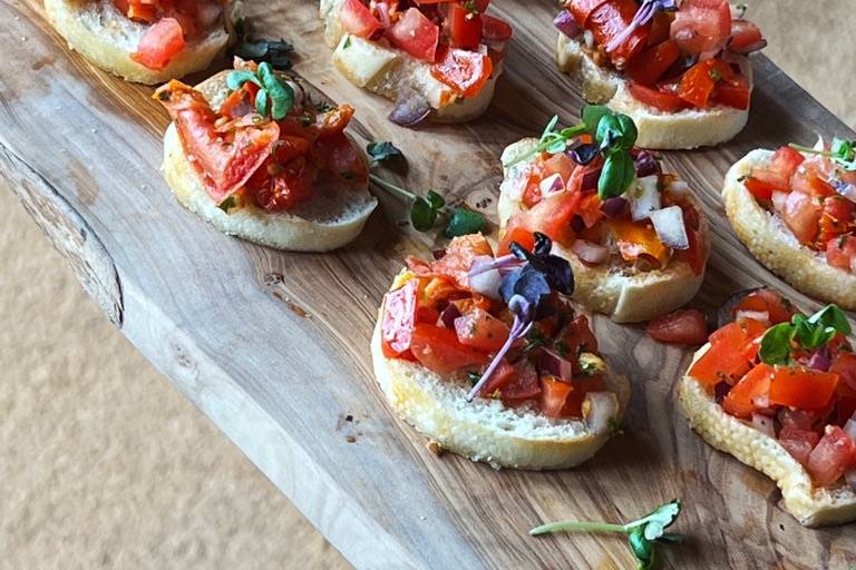Fresh food and canapes