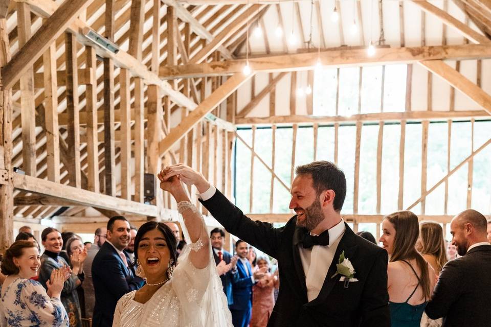 Hay Barn wedding ceremony