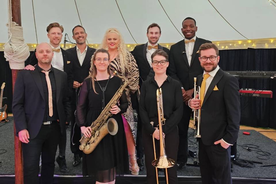 9 piece band