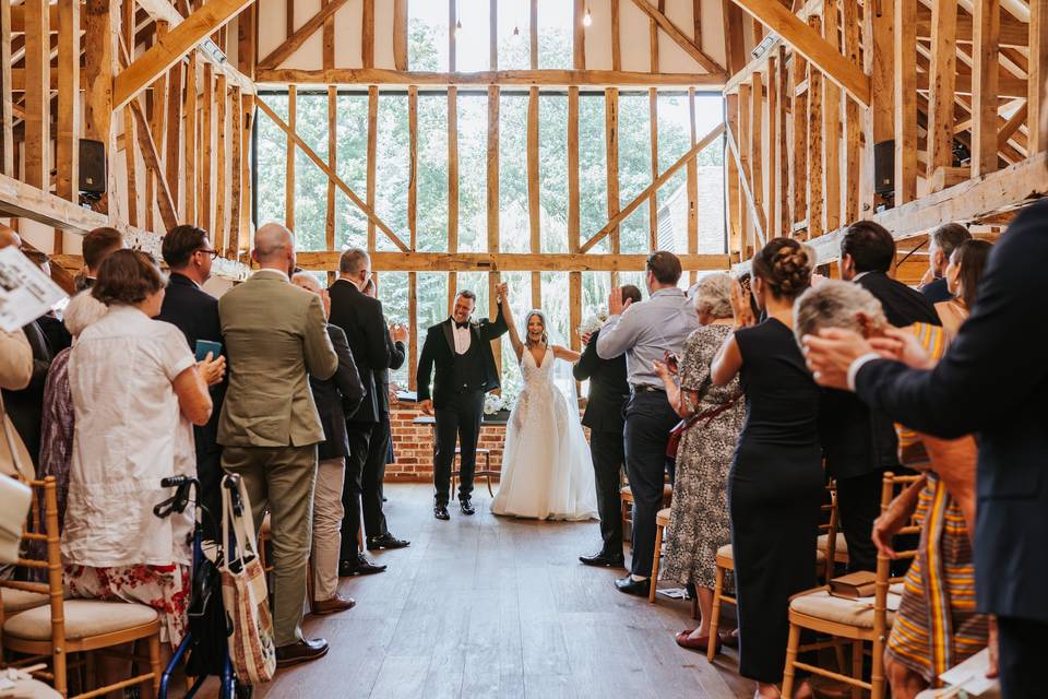 Hay Barn ceremony