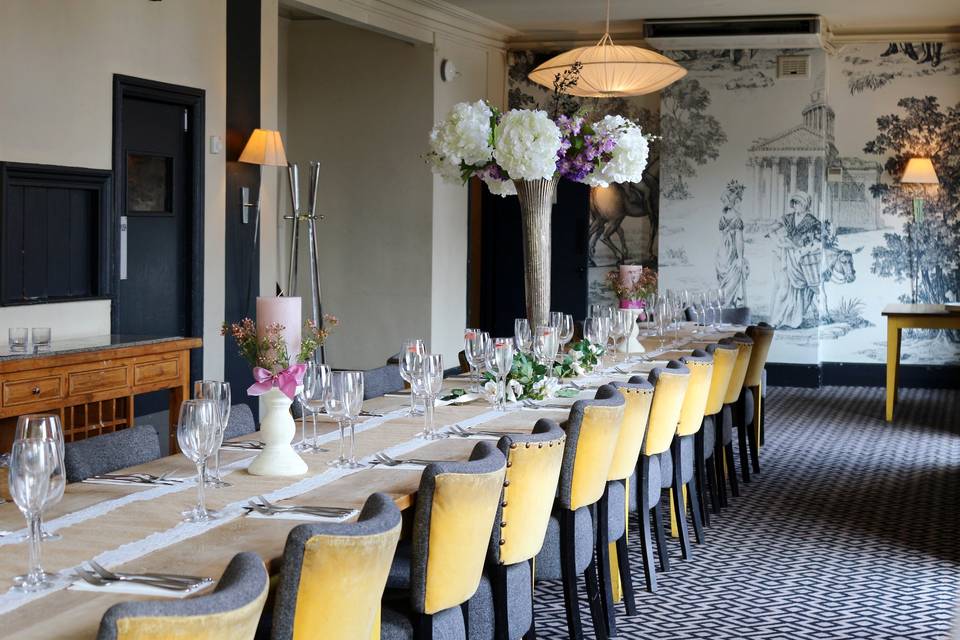 Light-filled dining space