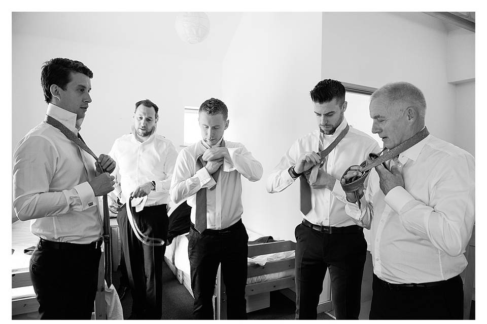 Groomsmen at Folly Farm