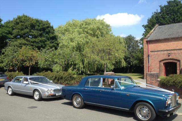 2 Daimlers at Northop Hall