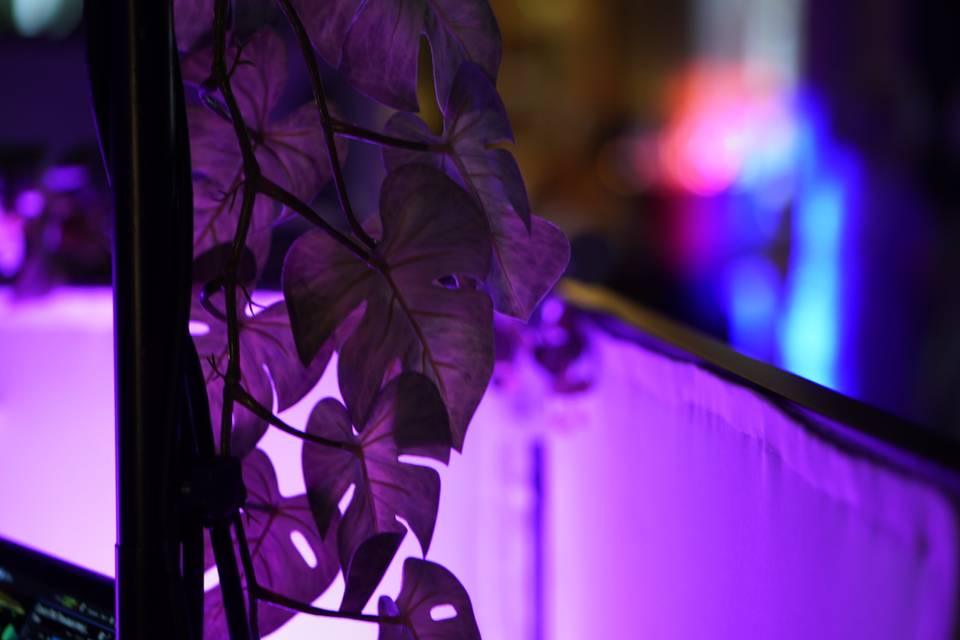 Flowers and leaves added